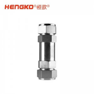 实验室气路W型一体式过滤器丨高纯气体管道系统直通型过滤器