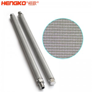 多孔金属粉末烧结滤管丨直管、U型/L型管、带法兰/接口异形管可定制