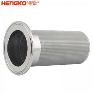 恒歌定制多层复合金属烧结网过滤器,高强度易清洗不锈钢烧结网滤芯