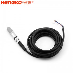 恒歌HT-P107银边滚花探头耐高温抗腐蚀温湿度探头用于仓库监测