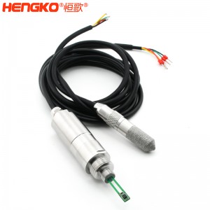 恒歌定制rs485输出信号露点测试仪_高精度防潮不锈钢外壳用于大棚露点探头